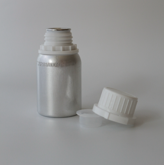 French Tournaire Aluminum Bottle for Chemicals Storage and Shipping